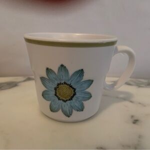 Vintage Noritake Up-Sa Daisy Mug Progression China MCM Blue Floral